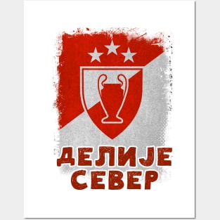 GRB Delije Sever Crvena Zvezda Beograd Champions Trophy Red Star Belgrade Serbia ULTRAS 1991 Posters and Art